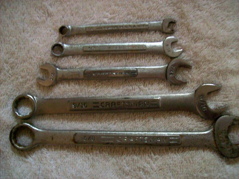 5 pc craftsman wrench set sae