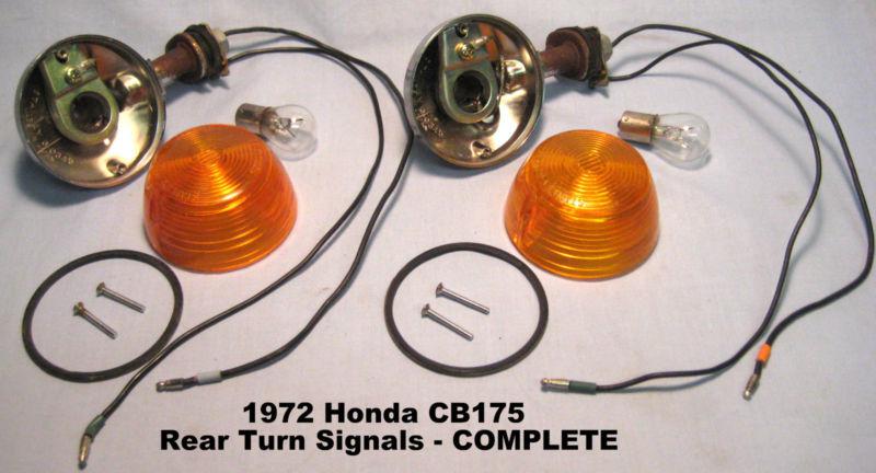 Honda cb175 rear turn signals - complete  (off of 1972 bike)