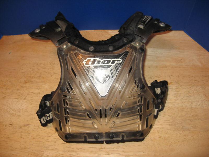 Thor minishock mx dirt bike quad chest protector roost guard youth kids 