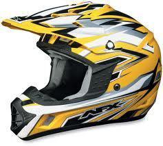 New afx fx-17 atv/motocross/offroad helmet, yellow multi, 2xl/xxl