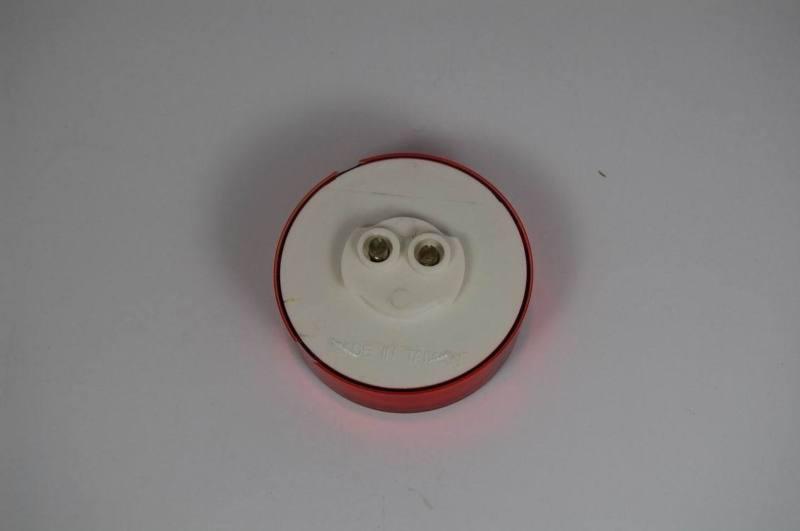 Led s,t,t and clearance lights 2 1/2" round 4 square led(red/red)