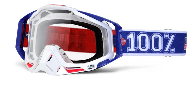 100% motocross goggles racecraft varsity - clear lens