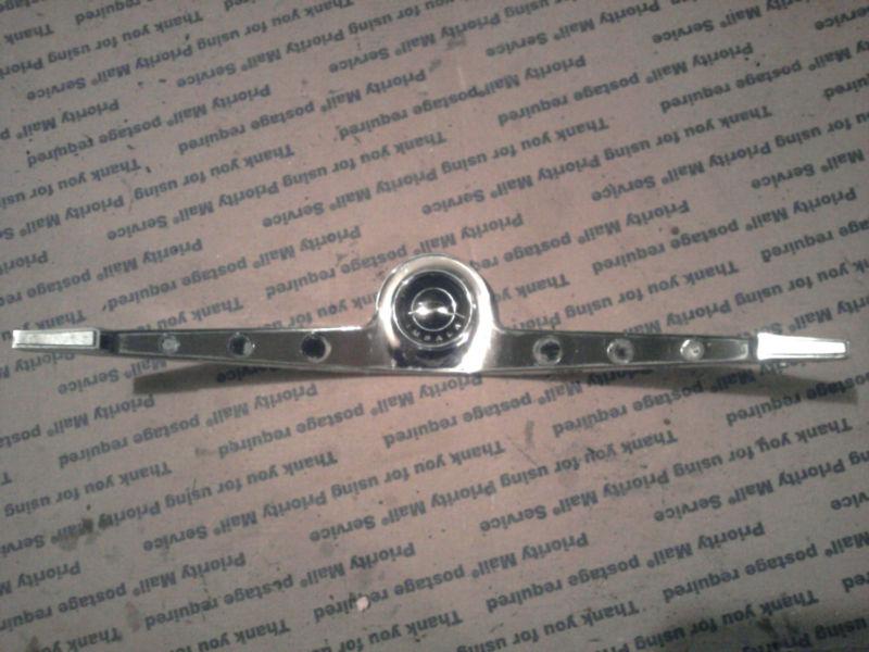 63 1963 chevy impala steering wheel chrome horn ring bar insert button used car