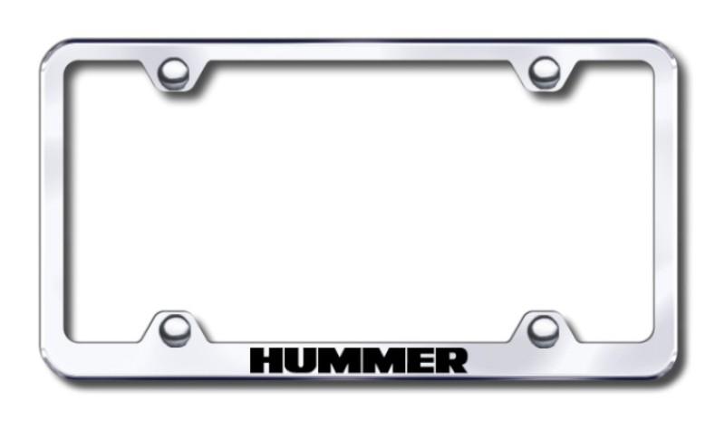 Gm hummer wide body  engraved chrome license plate frame made in usa genuine