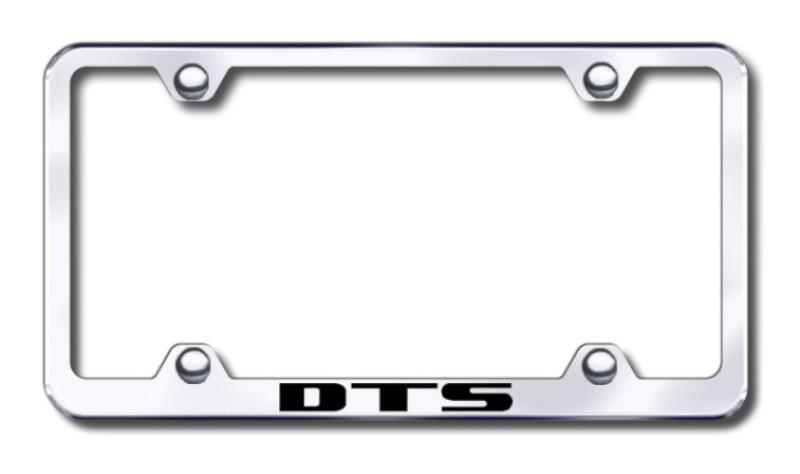 Cadillac dts wide body  engraved chrome license plate frame made in usa genuine