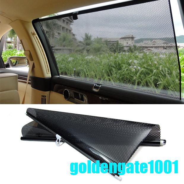 Black handy block stick windshield shade 125*68cm car window sun visor new wider