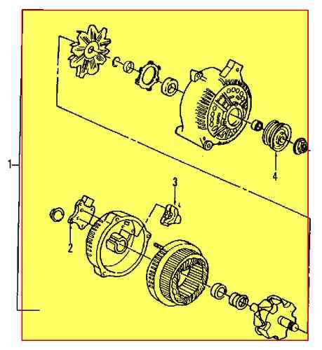 Ford e7pz10346lrm1 genuine oem factory original alternator