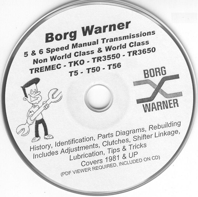Borg warner tremec 5 speed t5 t50 t56 tr3550 tr3650 rebuild