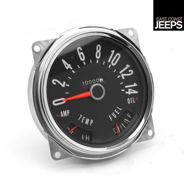 17205.02 omix-ada speedometer assembly, 55-79 jeep cj models, by omix-ada