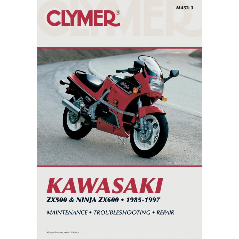 Clymer m452-3 repair service manual kawasaki zx600a/c ninja 600 1985-1997