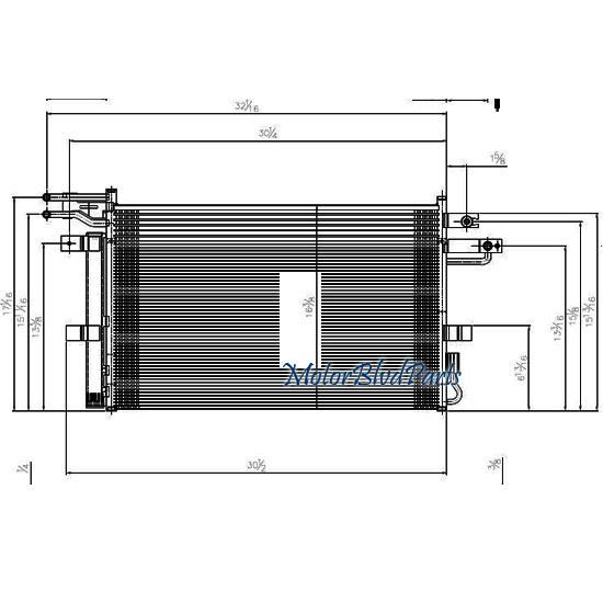13-14 flex taurus 3.5l mks mkt 3.7l replacement air conditioner a/c ac condenser