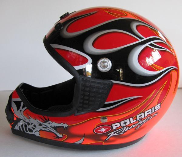 Polaris racing dirt bike helmet-size medium-like new    