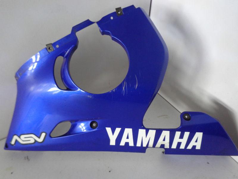 1999 2000 2001 2002 yamaha r6 lower left side fairing (blue)