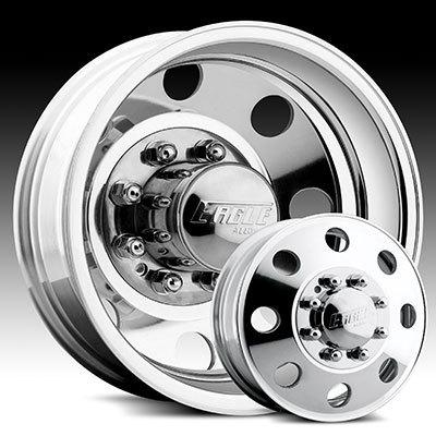 19.5" new eagle dually wheels and tires 8x6.5 chevy 3500 or dodge 0569 style 