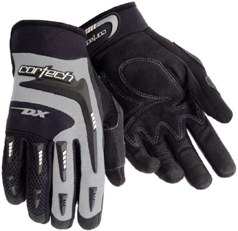 Cortech dx 2 silver medium textile youth motorcycle dirt bike gloves med md m