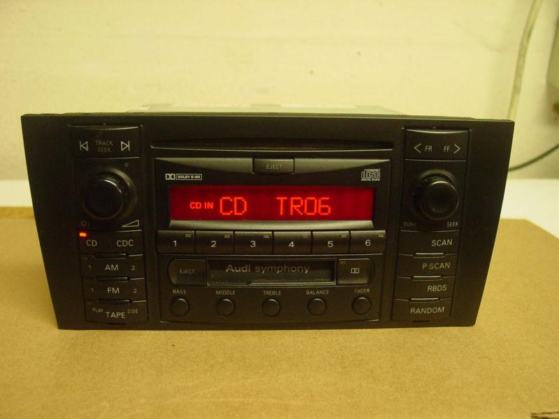 Audi symphony radio/tape/cd player, tested!( 1999-2003? a6, a4, s4 )