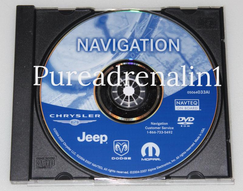 04 05 2006 2007 chrysler town country 300 300c rb1 rec navigation disc cd dvd 