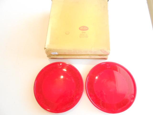 1965 1966 chevrolet truck double duty stop & tail lamp lens pair nors