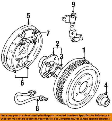 Ford oem 1f1z-2261-ca rear brake wheel cylinder/drum brake wheel cylinder