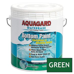 Brand new - aquagard waterbased anti-fouling bottom paint - 1gal - green - 10104
