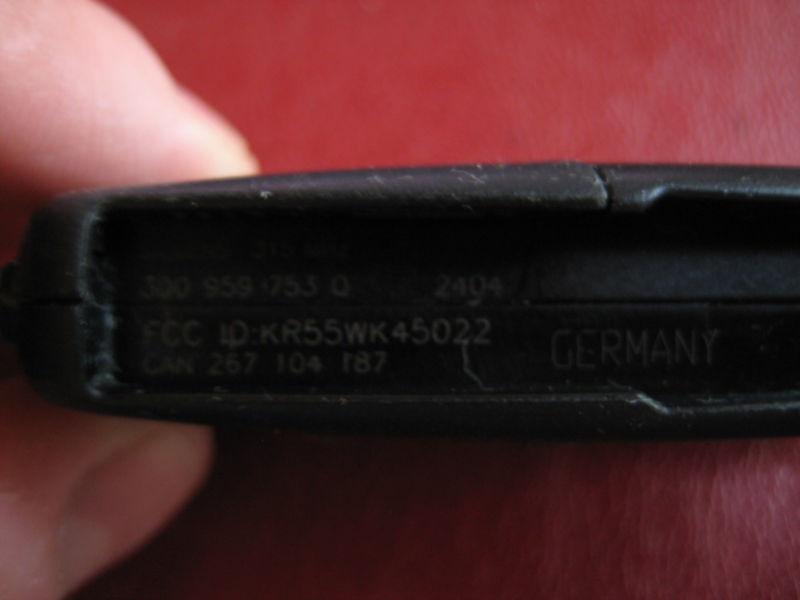 Volkswagen flip key fob oem fcc id:kr55wk45022