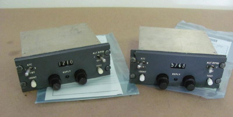 Aircraft atc transponder control panels -2ea (svc tags)