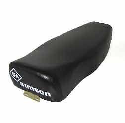 Complete motorcycle seat for simson s50, s51, s70 in smooth black
