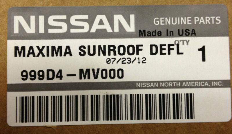 2009 to 2013 nissan maxima sunroof/moonroof air deflector -factory oem accessory