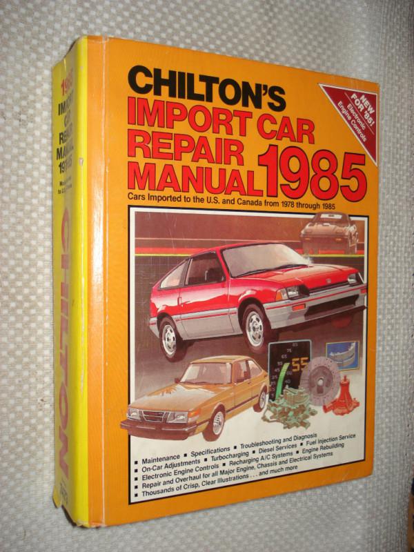 1978-1985 import service manual shop book bmw lexus vw mercedes honda nissan 