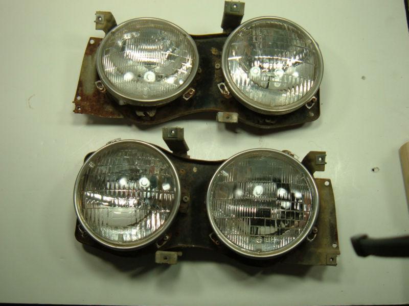 1963 ford galaxie headlight assembly pair - complete part #1169