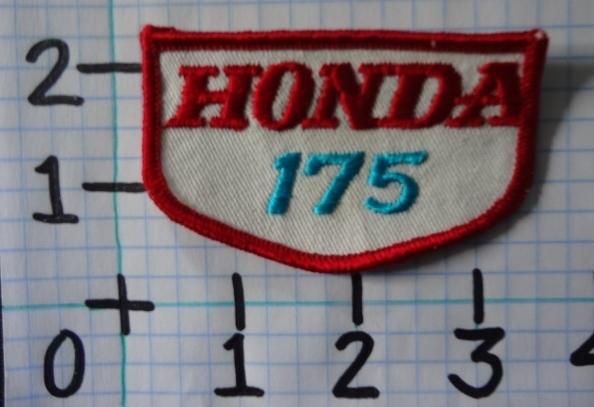 Vintage nos honda 175 motorcycle patch from the 70's 004