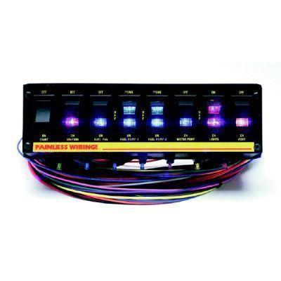 Painless performance 50303 8 switch fused panel w necessary wiring & hardware