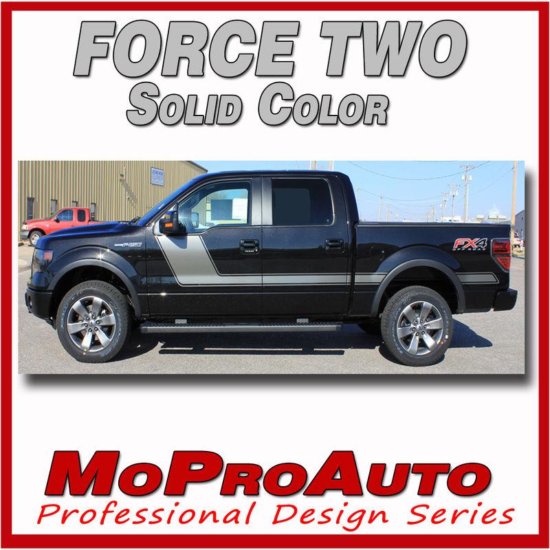 2014 f-150 force two solid color side hockey decals stripes vinyl graphics c45