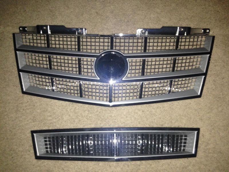 Cadillac platinum escalade oem upper an lower grilles will fit 2008-2013