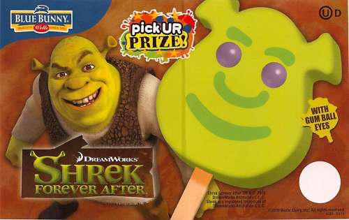 Ice cream truck sticker - "shrek forever after" - blue bunny 5"x8" high quality 