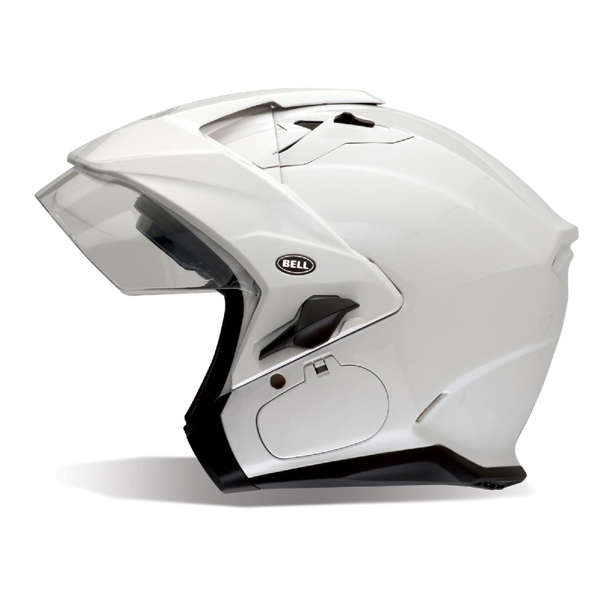 Bell mag-9 sena ready solid white xs-2xl motorcycle open face helmet new