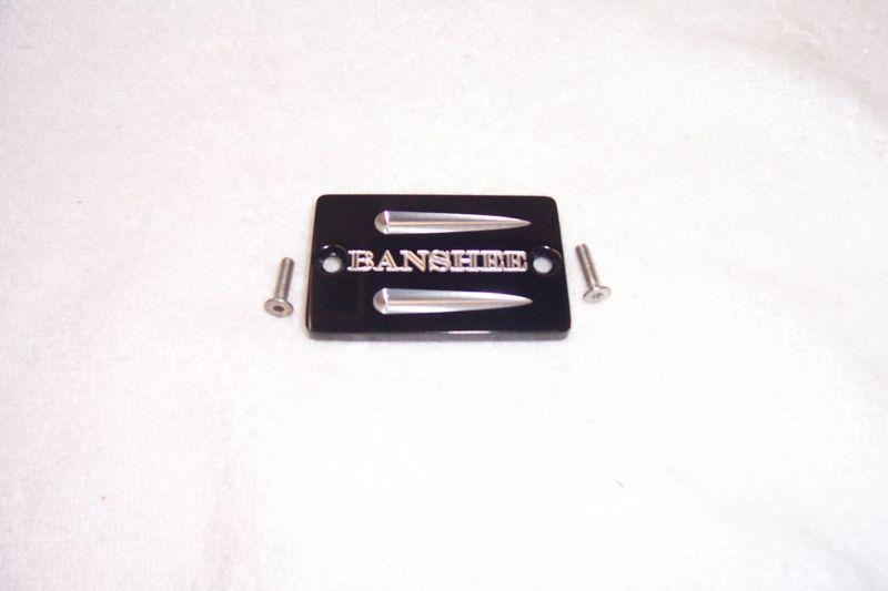 Yamaha banshee extremely nice master cylinder cover black anodized sick billet