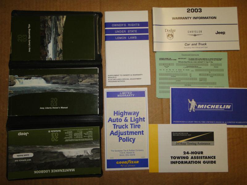 2003 jeep liberty owners manual