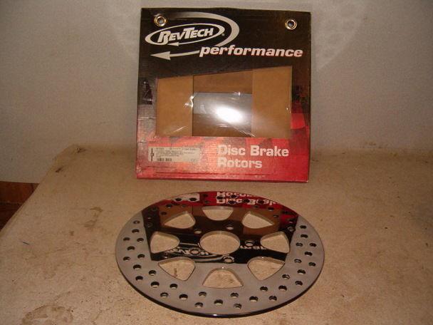 Revtech stainless steel "meridian" rear rotor for 2000 & up big twins - new!!!