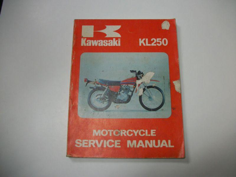 Kawasaki service manual kl250 1976 1977 kl250 oem factory