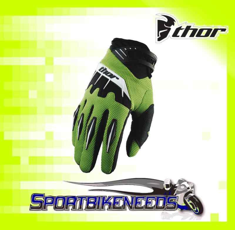 Thor 2012 youth spectrum glove green size small s sm