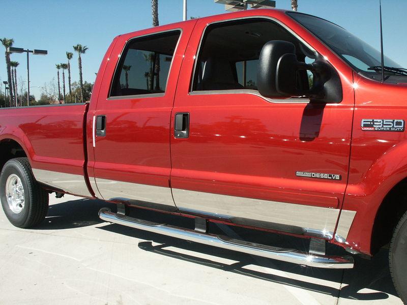 2004 - 08 ford f-150 crew cab 7" stainless steel rocker panel 12pc.