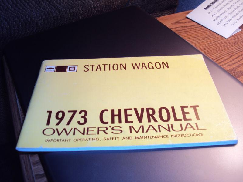 1973 original chevrolet 454 station wagon owners manual 