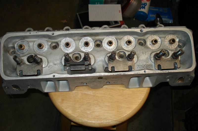 Brodix small block chevy aluminum heads  -10 ?  old  n/r