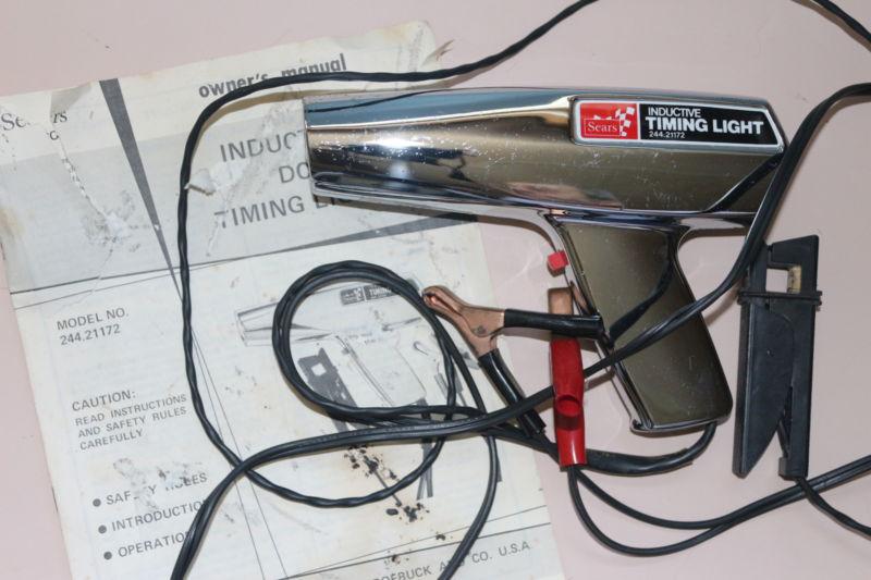 Sears  inductive dc timing light 244-21172 with owner's manual made in u.s.a.