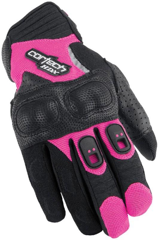 Cortech hdx 2 pink small womens textile leather motorcycle riding gloves sml