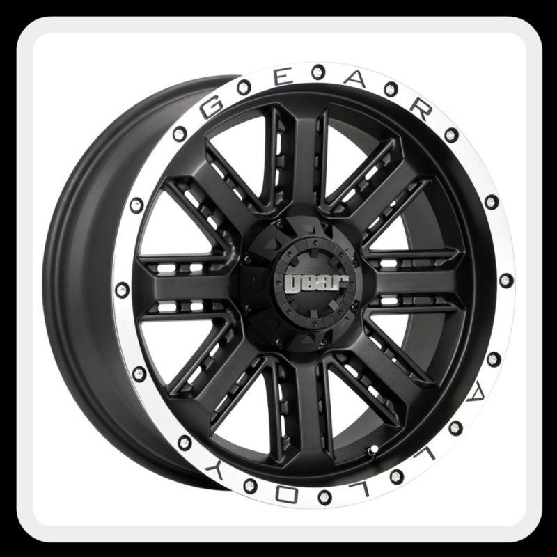 18" gear alloy nitro carbon black machined mustang impala liberty wheels rims 