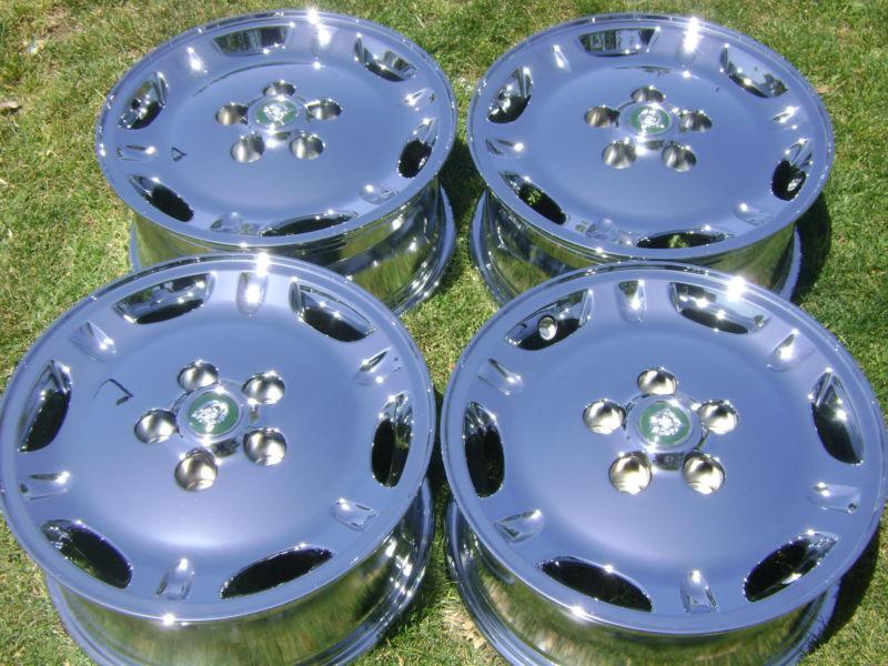 4-16" brand new oem jaguar xj chrome wheels/rims-exchange