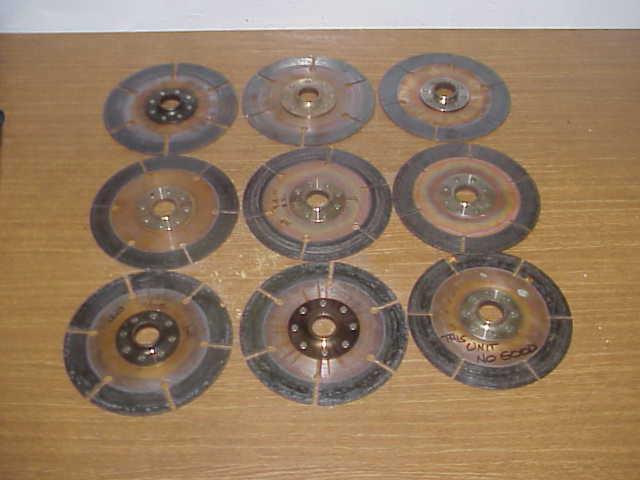 3 sets of  fine 26 spline 7-1/4" clutch discs nascar arca tilton quartermaster