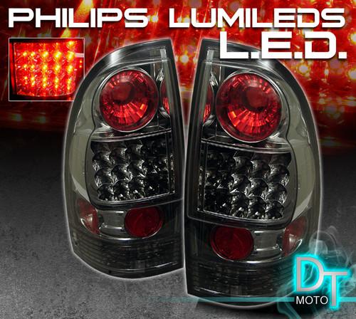 Smoked 05-08 tacoma pickup philips-led perform tail lights lamps left+right